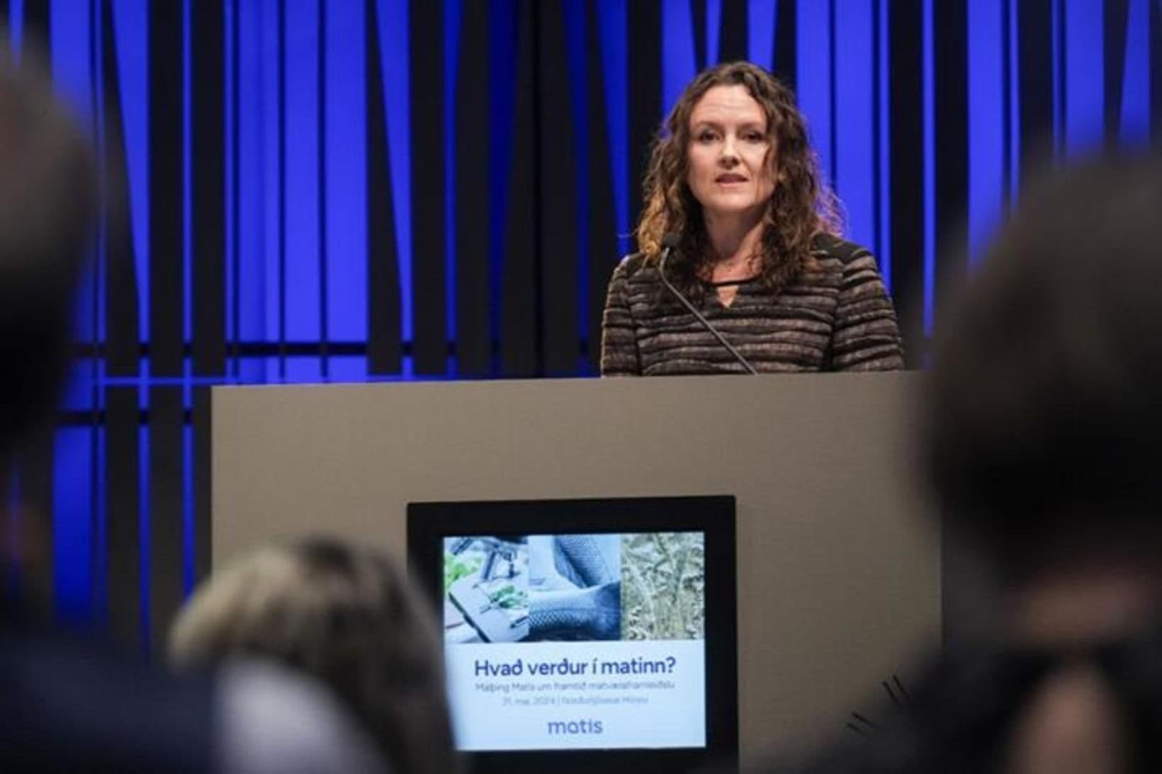 Dr. Kolbrún Sveinsdóttir presenting at Matís conference